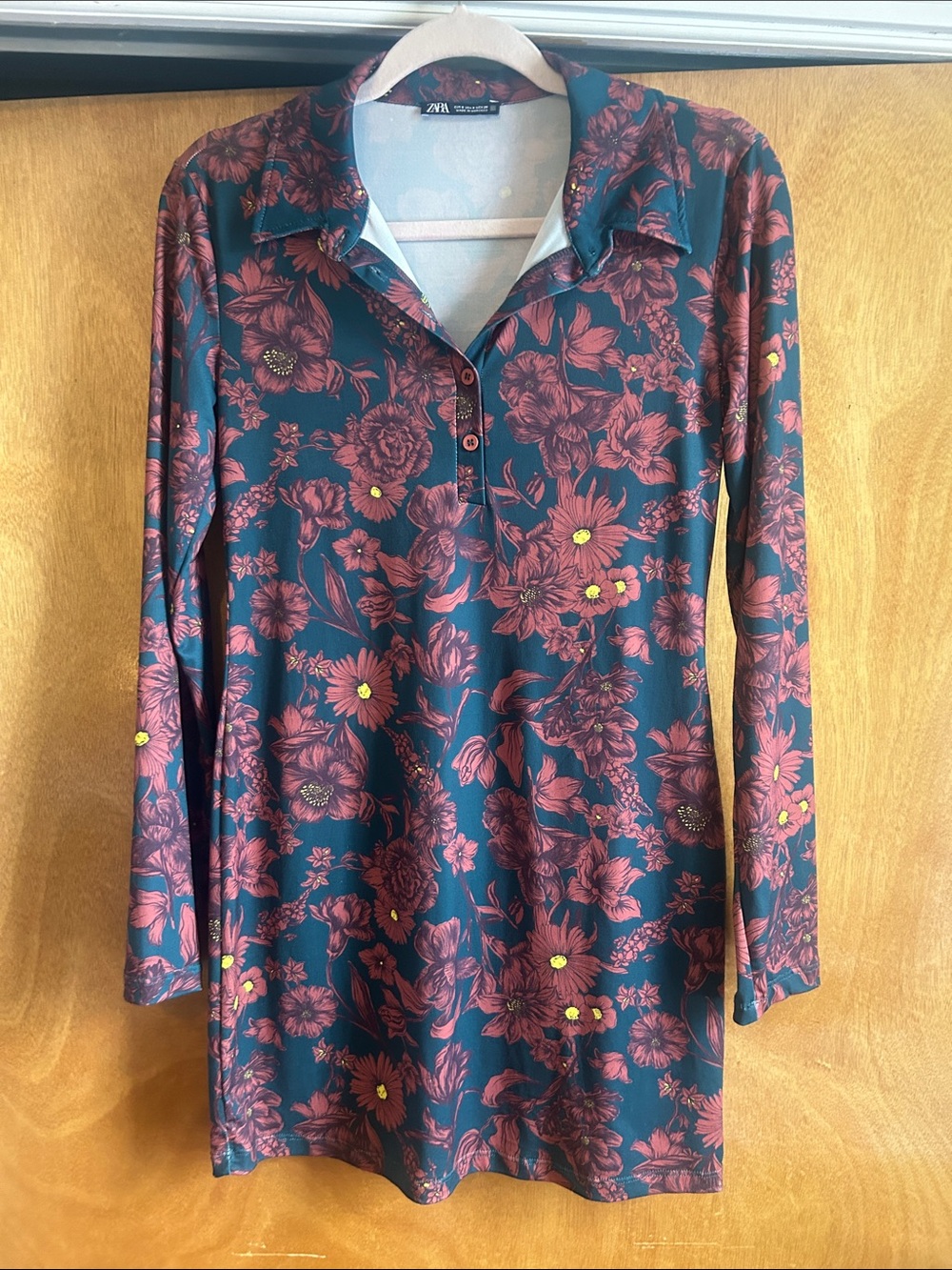 Zara | Floral Collared Dress